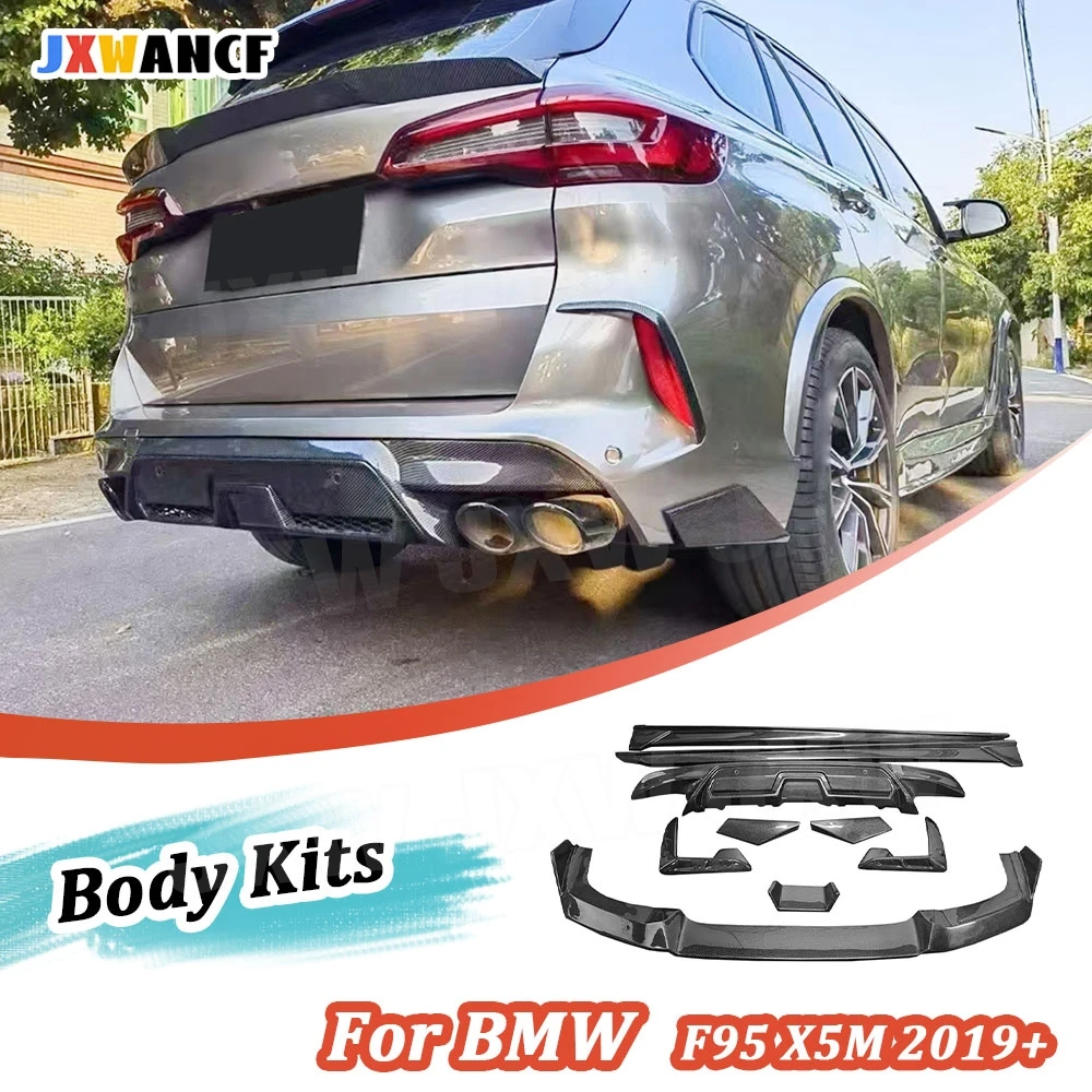 JXWANCF for BMW F95 X5M 2019-2022 Carbon Fiber Car Front Lip Spoiler Front Fender Rear Bumper Lip Diffuser With Splitters FRP
JXWANCF for BMW F95 X5M 2019-2022 Carbon Fiber Car Front Lip Spoiler Front Fender Rear Bumper Lip Diffuser With Splitters FRP