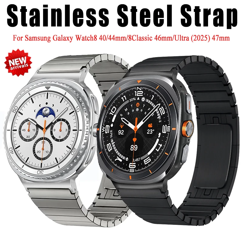 Роскошный ремешок из нержавеющей стали для Samsung Galaxy Watch 8 40 мм 44 мм 8 Classic 46 мм Ultra 2025 47 мм ремешок для браслета Galaxy Watch
Роскошный ремешок из нержавеющей стали для Samsung Galaxy Watch 8 40 мм 44 мм 8 Classic 46 мм Ultra 2025 47 мм ремешок для браслета Galaxy Watch