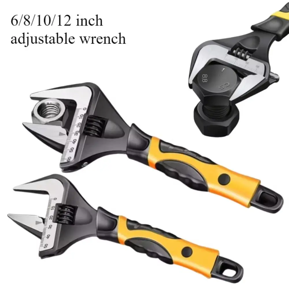 Adjustable Wrench Stainless Steel Universal Spanner Bathroom Wrench Large Open High Quality Plumbing Repair Tool Household
Adjustable Wrench Stainless Steel Universal Spanner Bathroom Wrench Large Open High Quality Plumbing Repair Tool Household