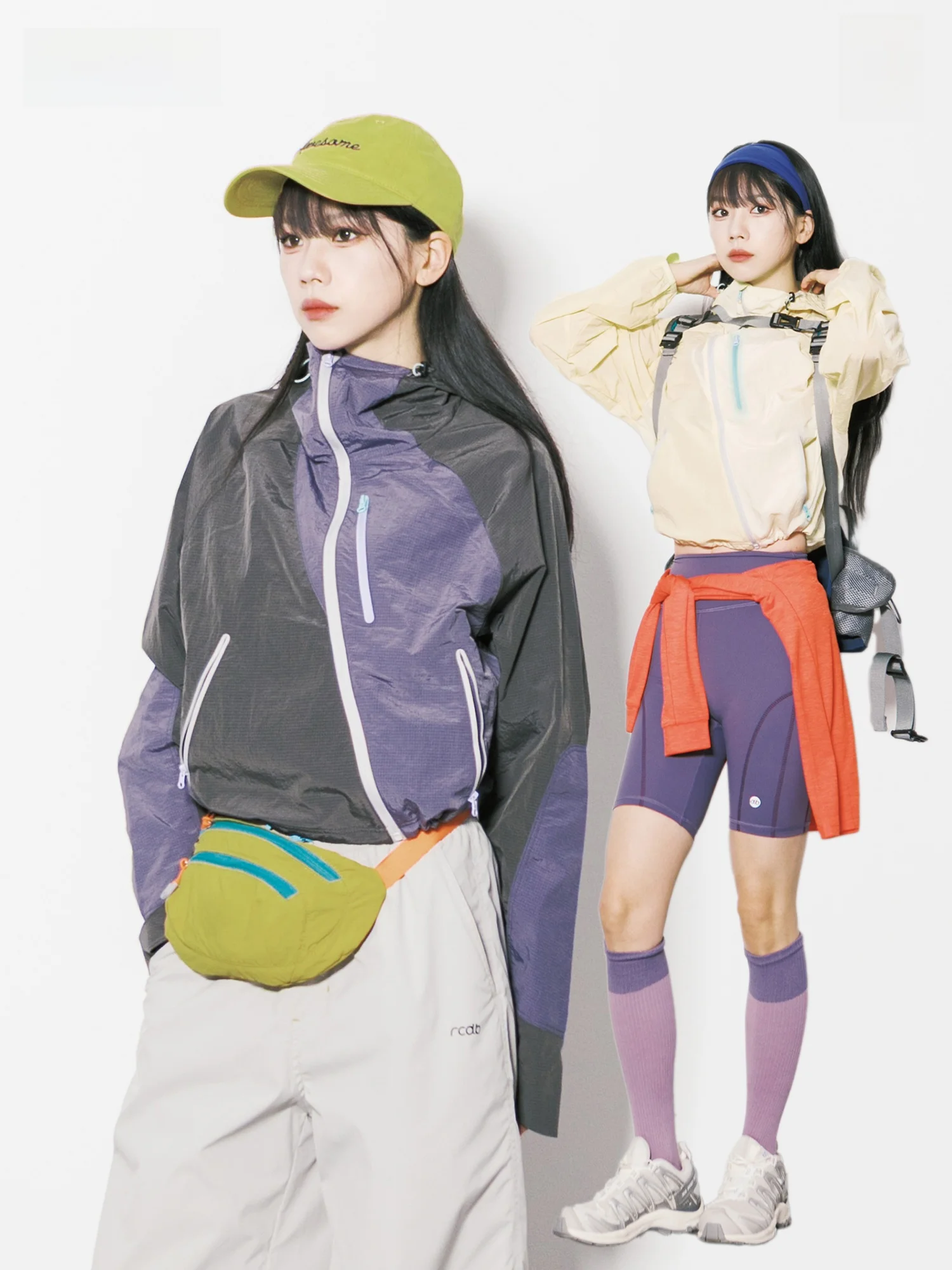 Outdoor Sporty Light Quick-Dry UV Protection Women's Jacket with Hood Color Block Design Anti-Uv Skin-Friendly Top Short Coat
Outdoor Sporty Light Quick-Dry UV Protection Women's Jacket with Hood Color Block Design Anti-Uv Skin-Friendly Top Short Coat