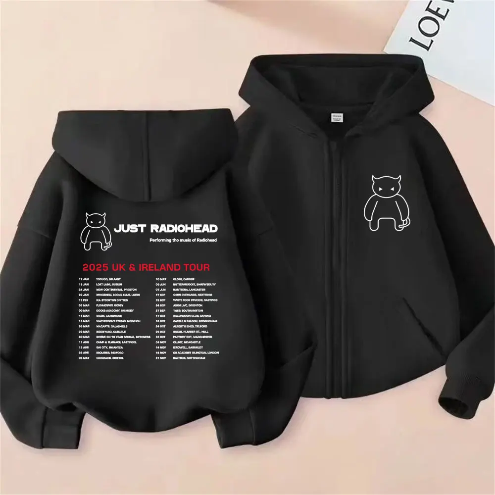 Rock Band Radiohead Tour 2025 Zipper Hoodie Men Women Hip Hop Gothic Oversized Streetwear Male Casual Vintage Zip Up Jacket Coat
Rock Band Radiohead Tour 2025 Zipper Hoodie Men Women Hip Hop Gothic Oversized Streetwear Male Casual Vintage Zip Up Jacket Coat