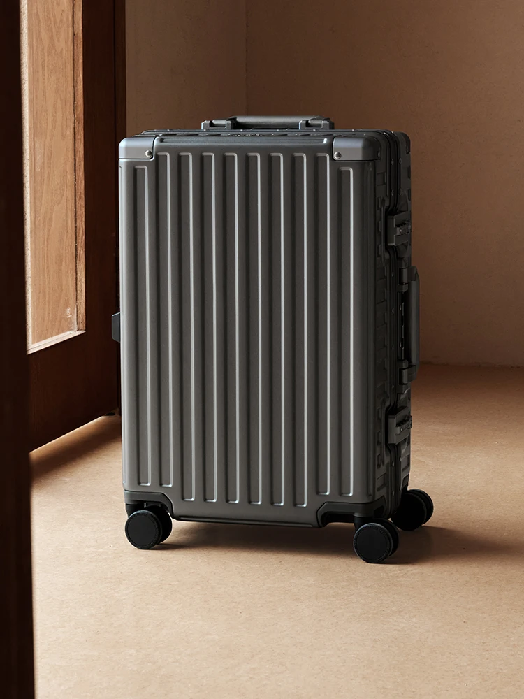 Unisex Aluminum Frame Luggage Suitcase with Four-Way Wheels for Travel And Business Trips 22 Inch Carry-On Option Available
Unisex Aluminum Frame Luggage Suitcase with Four-Way Wheels for Travel And Business Trips 22 Inch Carry-On Option Available