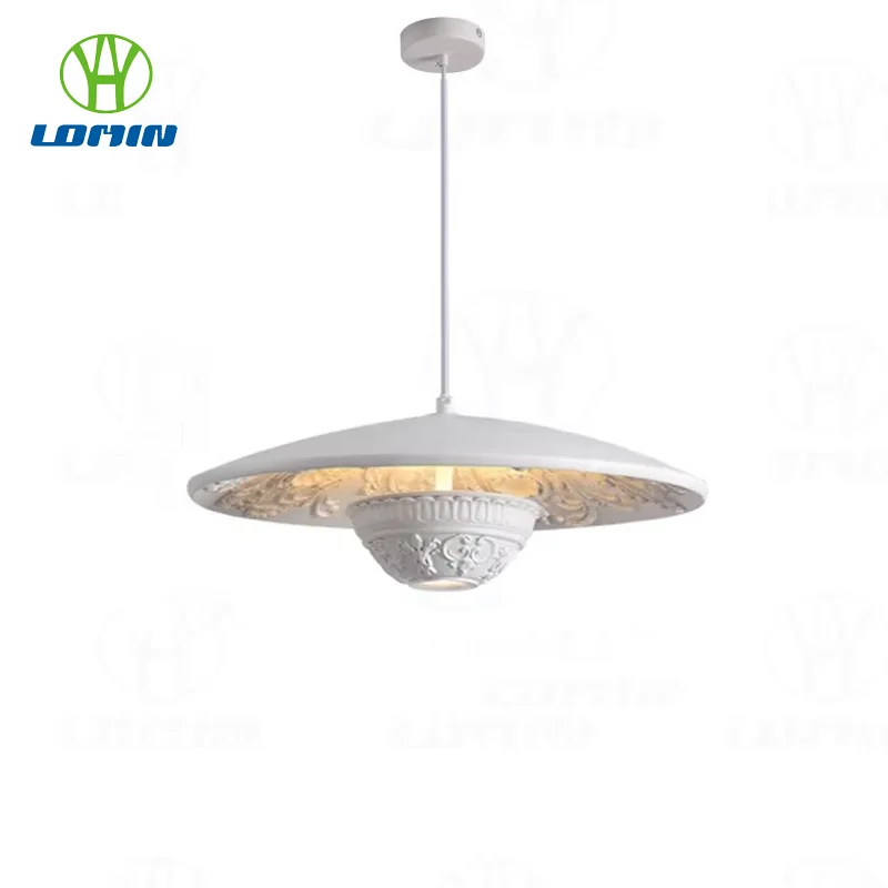 Lomin French Resin Pendant Lamp Retro Embossed UFO Shape for Restaurant Bar Cafe Showroom Lighting Decor
Lomin French Resin Pendant Lamp Retro Embossed UFO Shape for Restaurant Bar Cafe Showroom Lighting Decor