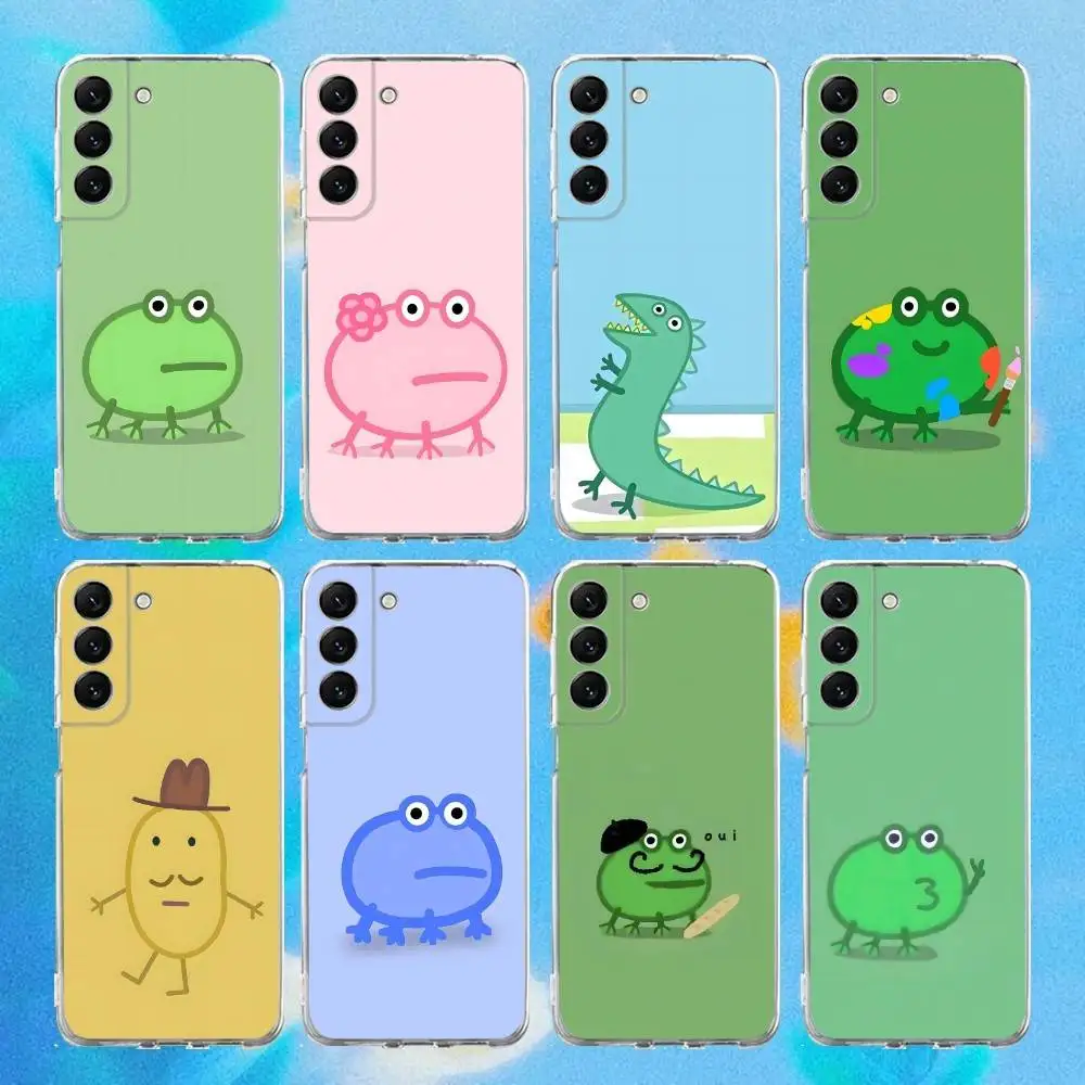 Frog P-PeppaS Phone Case Silicone For Samsung S30,S23,21,22,20 Ultra,S20 FE lite,S10,9,PIus Note20ultra Cover Clear
Frog P-PeppaS Phone Case Silicone For Samsung S30,S23,21,22,20 Ultra,S20 FE lite,S10,9,PIus Note20ultra Cover Clear