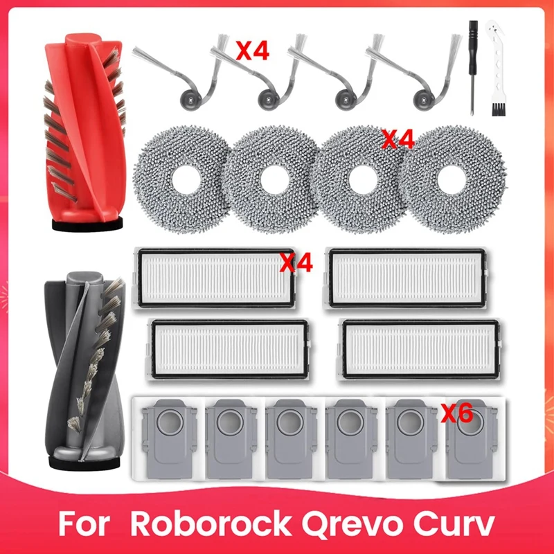 HLZS-для Roborock Qrevo Curv робот-пылесос запасные части основная боковая щетка Hepa фильтр швабра тканевые мешки для пыли
HLZS-для Roborock Qrevo Curv робот-пылесос запасные части основная боковая щетка Hepa фильтр швабра тканевые мешки для пыли