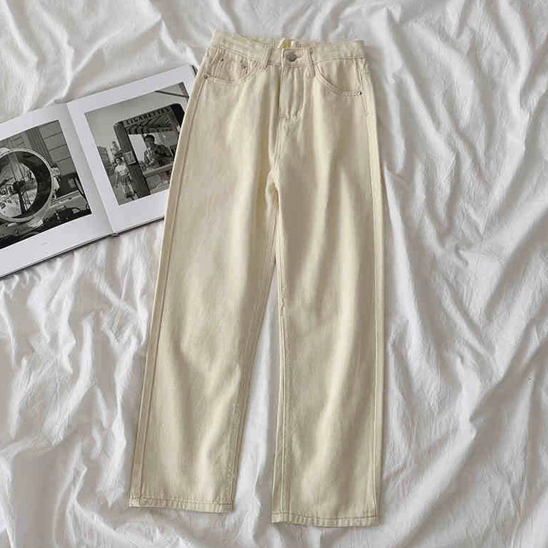 Fashion Women's Jeans 2025 Summer New High Waist Loose Straight Wide Leg Pants Korean Solid Versatile Denim Trousers
Fashion Women's Jeans 2025 Summer New High Waist Loose Straight Wide Leg Pants Korean Solid Versatile Denim Trousers