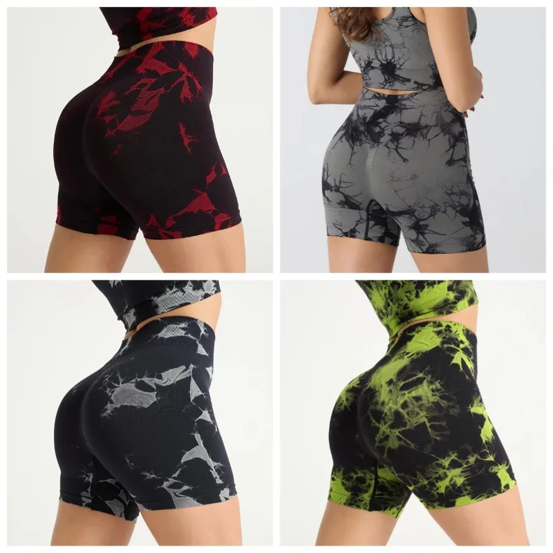 Women's Tie Dye High Waist Yoga Shorts - Peachy Butt Lifting & Tummy Tuck Fitness Shorts, Tight Sports Activewear
Women's Tie Dye High Waist Yoga Shorts - Peachy Butt Lifting & Tummy Tuck Fitness Shorts, Tight Sports Activewear