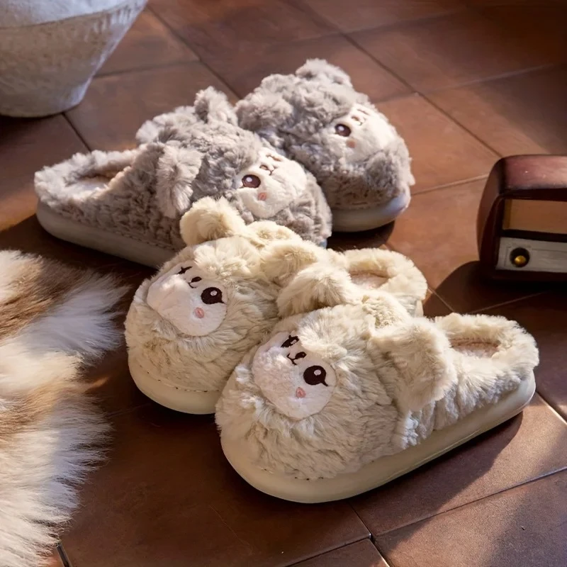Зимние плюшевые овечьи женские тапочки с милыми мультяшными животными, пушистая теплая домашняя обувь, мягкая уютная толстая подошва, противоскользящая домашняя обувь
Зимние плюшевые овечьи женские тапочки с милыми мультяшными животными, пушистая теплая домашняя обувь, мягкая уютная толстая подошва, противоскользящая домашняя обувь