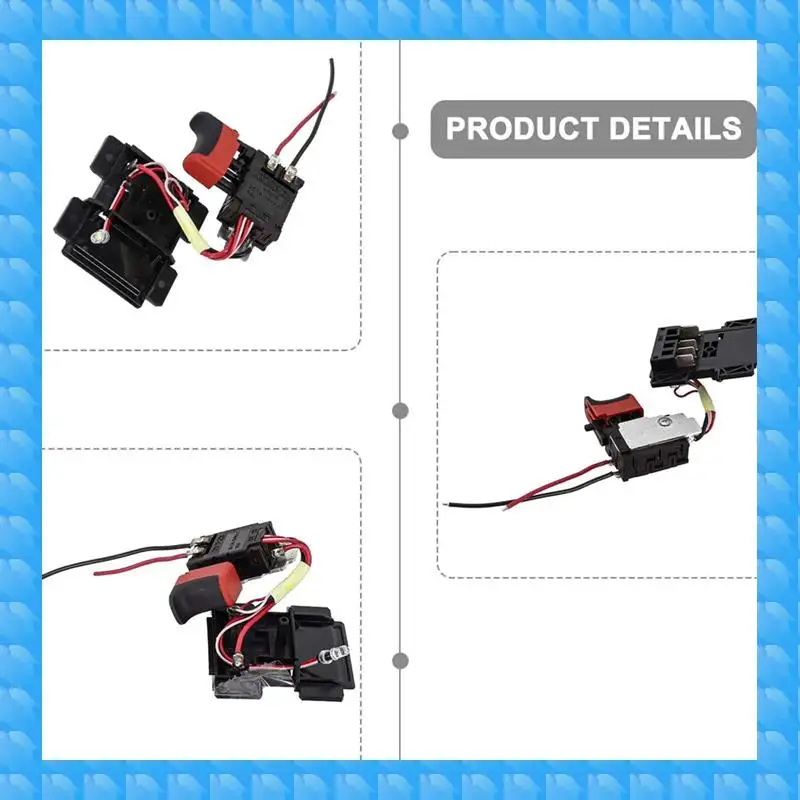 ETRT For Metabo Power Tool 343410610 Replacement Switch–BS18V Cordless Drill Trigger With Speed Control Push Button
ETRT For Metabo Power Tool 343410610 Replacement Switch–BS18V Cordless Drill Trigger With Speed Control Push Button
