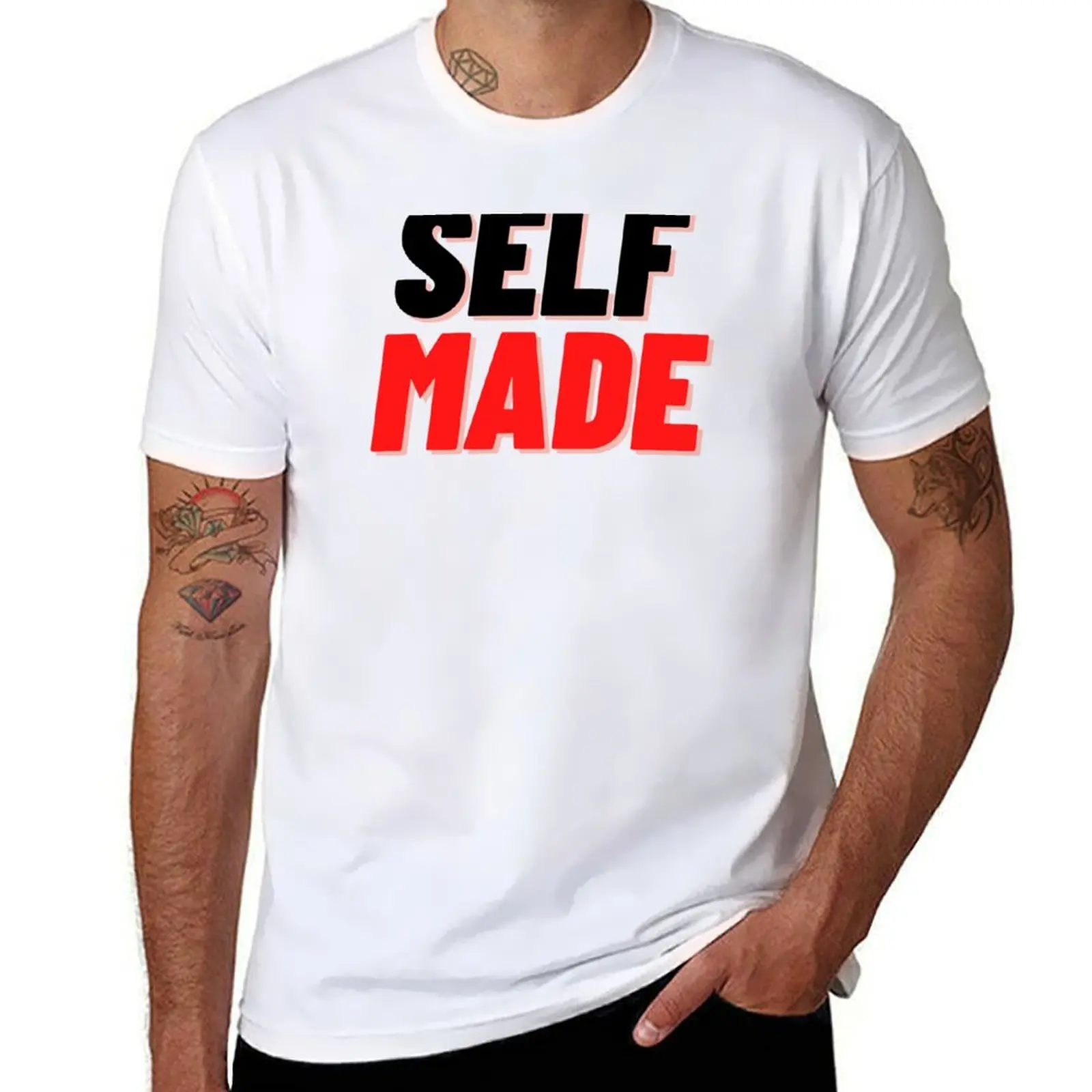 Self-Made T-Shirt man t shirt heavy cotton anime t shirts oversize T-Shirt
Self-Made T-Shirt man t shirt heavy cotton anime t shirts oversize T-Shirt