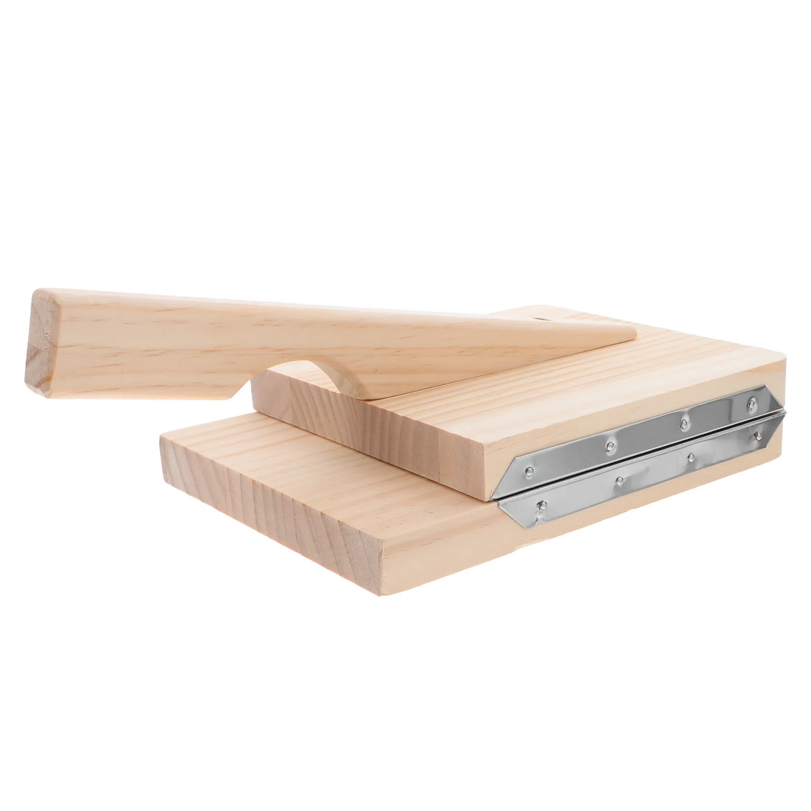 Wood Dumpling Presser with Stainless Steel Edge Easy to Use Dough Press Tool for Dumpling Wrappers Noodle Making Kitchen
Wood Dumpling Presser with Stainless Steel Edge Easy to Use Dough Press Tool for Dumpling Wrappers Noodle Making Kitchen