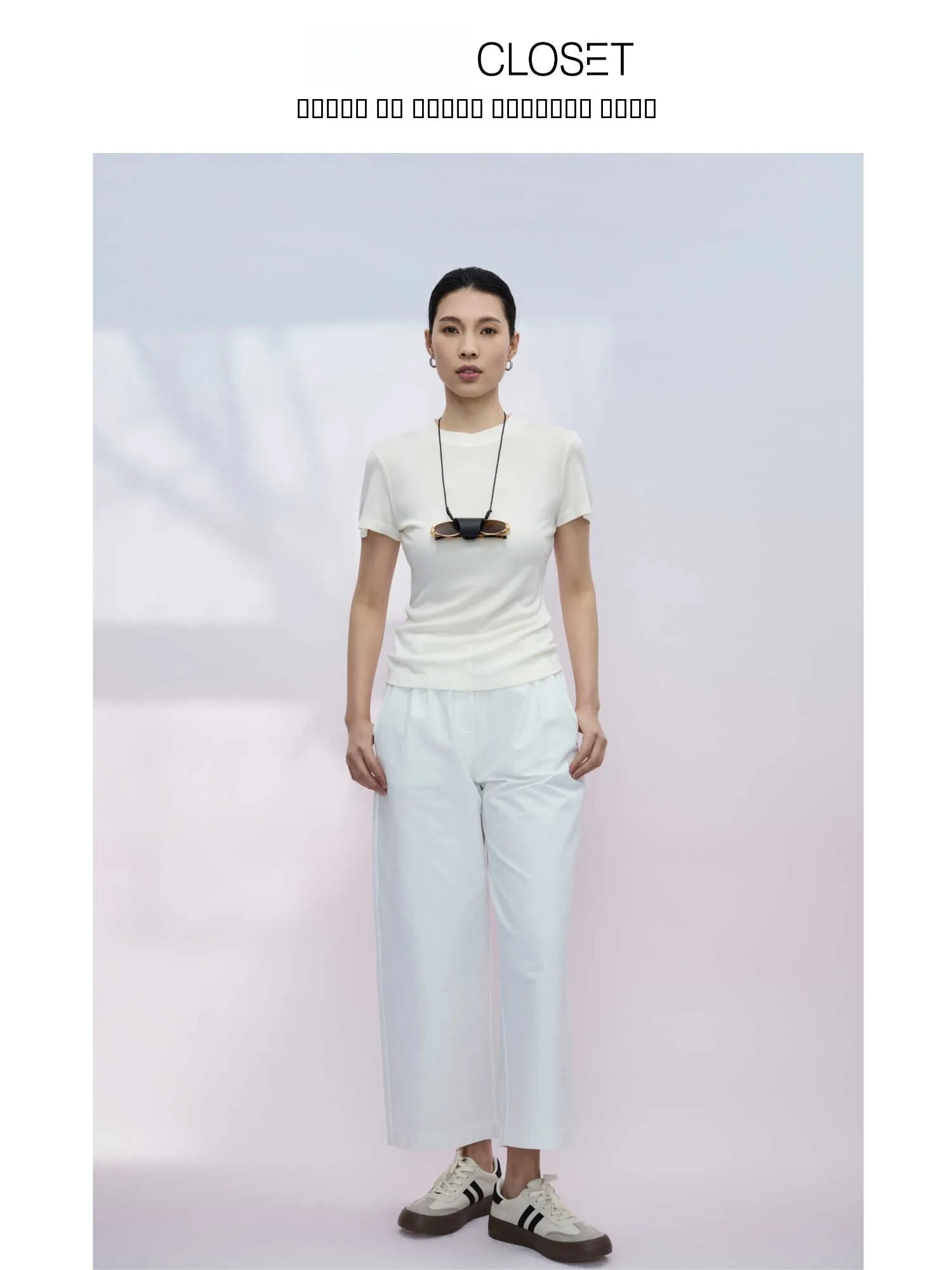 High Waist Pleated Pure Cotton Nine-Foot Pants Versatile White Wide Leg Pants for Pear aped Body Casual Trousers for Women
High Waist Pleated Pure Cotton Nine-Foot Pants Versatile White Wide Leg Pants for Pear aped Body Casual Trousers for Women