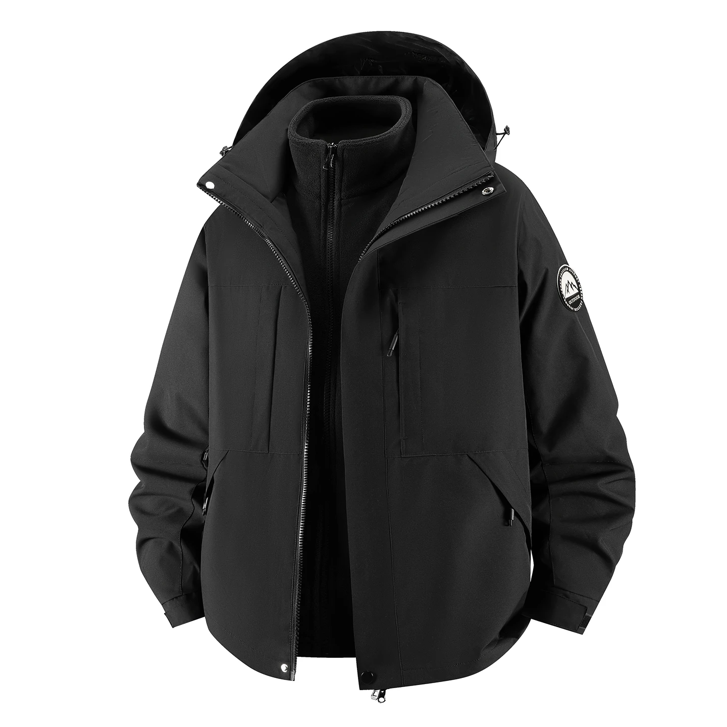 New Men Windproof Waterproof Fabric Couples Jacket Two Piece Set Breathable Scratch Resistant Outdoor Mountaineering Jacket
New Men Windproof Waterproof Fabric Couples Jacket Two Piece Set Breathable Scratch Resistant Outdoor Mountaineering Jacket