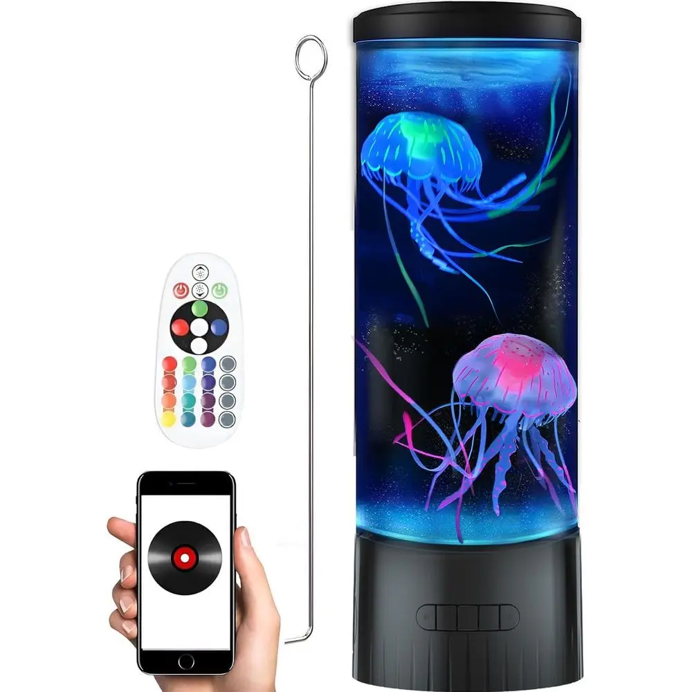 CVER Jellyish Lamp - Cool Ocean Decor Jelly ish Aquarium Light Tank with Speaker White Noise - Unique Sensory Lights Gits or Kid
CVER Jellyish Lamp - Cool Ocean Decor Jelly ish Aquarium Light Tank with Speaker White Noise - Unique Sensory Lights Gits or Kid