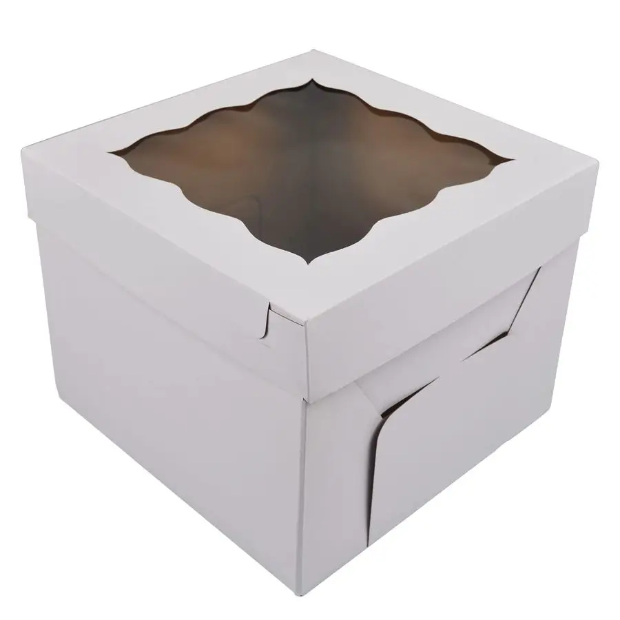 Cake Boxes 10pcs 10x10x10 Inches With Window Tall Cake Box for Tier Cakes for Wedding Birthday Transport,Sturdy White Bakery Box
Cake Boxes 10pcs 10x10x10 Inches With Window Tall Cake Box for Tier Cakes for Wedding Birthday Transport,Sturdy White Bakery Box