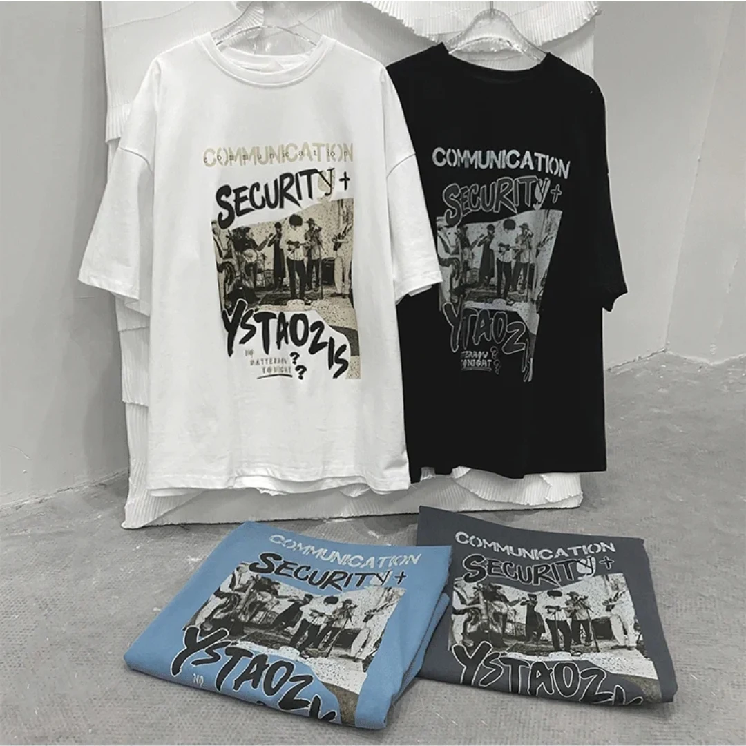 Short Sleeve Women Hip Hop Band Graphic T-shirt Man Vintage Oversized Shirt Women Summer Streetwear Clothes Loose Harajuku Tee
Short Sleeve Women Hip Hop Band Graphic T-shirt Man Vintage Oversized Shirt Women Summer Streetwear Clothes Loose Harajuku Tee