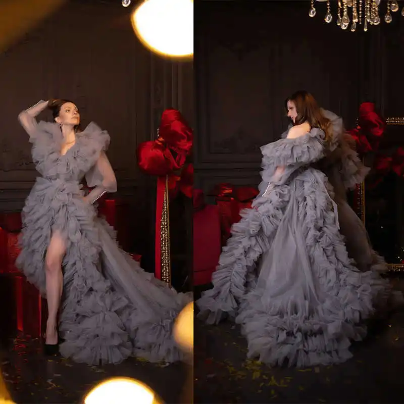 Bridal Prom Dresses Photography Tulle Gown Flower Women Long Robe Maxi Gown Wedding Party Bride Sleepwear Nightwear Photo Shoot
Bridal Prom Dresses Photography Tulle Gown Flower Women Long Robe Maxi Gown Wedding Party Bride Sleepwear Nightwear Photo Shoot