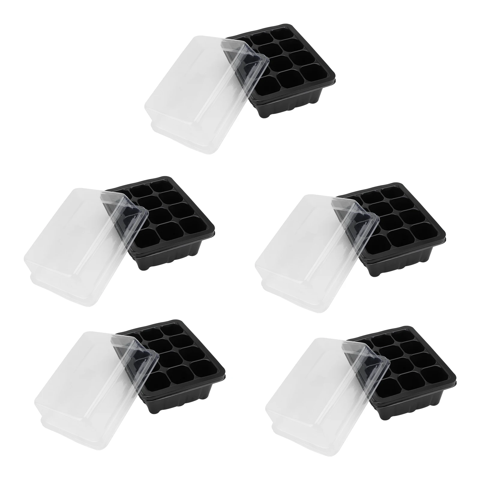 5 pcs Nursery Box Set Growing Trays Sprouting Large Pots Plants Indoor Suite Lightweight Plastic Transparent Lid Insulation
5 pcs Nursery Box Set Growing Trays Sprouting Large Pots Plants Indoor Suite Lightweight Plastic Transparent Lid Insulation