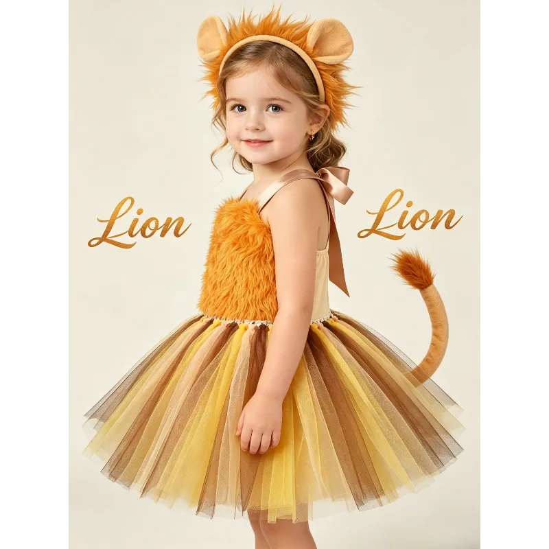 Lion Animal Layered Tutu Cosplay Costume, Festival Formal Gown for Halloween, Birthday Carnival Party & Stage Performance Outfit
Lion Animal Layered Tutu Cosplay Costume, Festival Formal Gown for Halloween, Birthday Carnival Party & Stage Performance Outfit