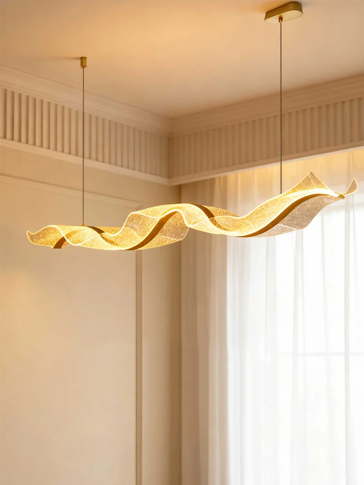 Nordic Style Creative Restaurant Chandelier Wave Ribbon Dining Table Decoration Pendent Lamp Kitchen Bar Counter Pendant Light
Nordic Style Creative Restaurant Chandelier Wave Ribbon Dining Table Decoration Pendent Lamp Kitchen Bar Counter Pendant Light