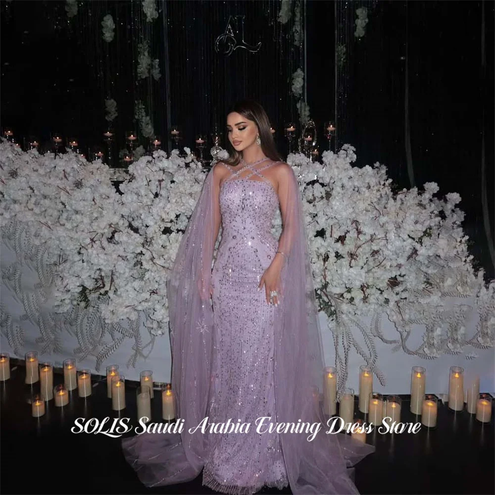 Сиреневые выпускные платья SOLIS с вырезом халтер, без рукавов, вечерние платья с блестящими пайетками, праздничное платье, на заказ
Сиреневые выпускные платья SOLIS с вырезом халтер, без рукавов, вечерние платья с блестящими пайетками, праздничное платье, на заказ
