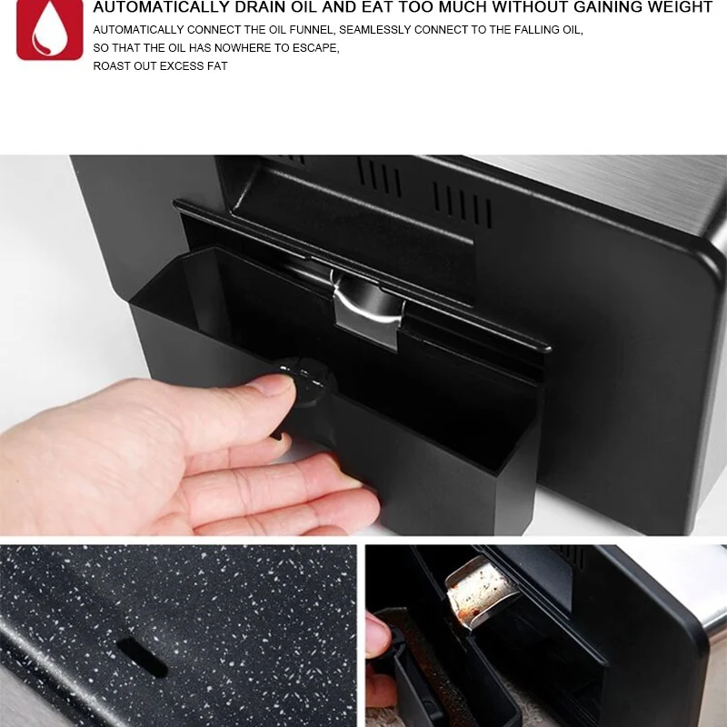 Electric Table Top BBQ Grill Automatic Smokeless Barbecue Machine
Electric Table Top BBQ Grill Automatic Smokeless Barbecue Machine