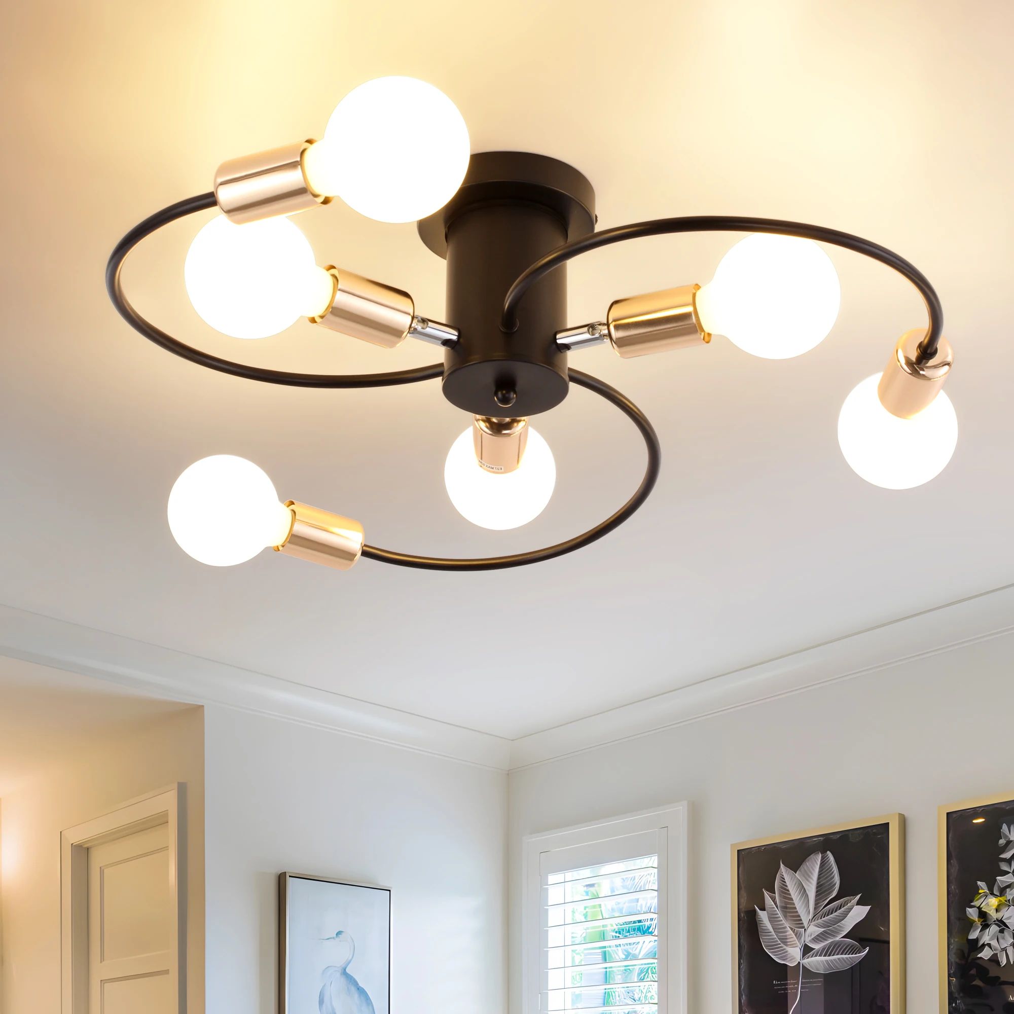Modern minimalist ceiling light, suitable for living rooms, bedrooms, dining rooms, corridors
Modern minimalist ceiling light, suitable for living rooms, bedrooms, dining rooms, corridors