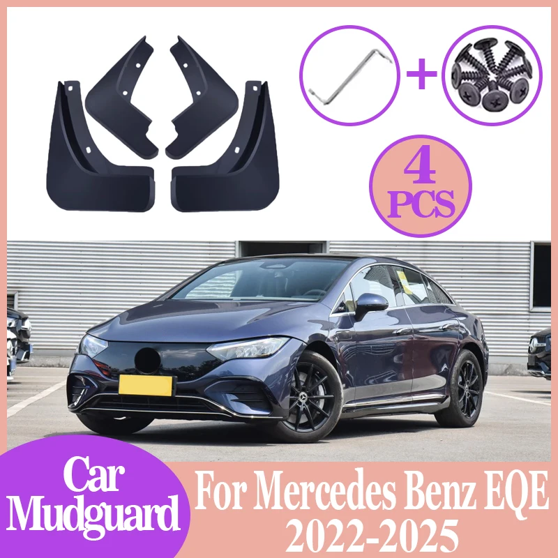 Anti-splash Mud Flaps 4PCS Car Front Rear Fender Wheel Cover Guard Mudguard For Mercedes Benz EQE 2022-2025 V295 350 450+ Sedan
Anti-splash Mud Flaps 4PCS Car Front Rear Fender Wheel Cover Guard Mudguard For Mercedes Benz EQE 2022-2025 V295 350 450+ Sedan