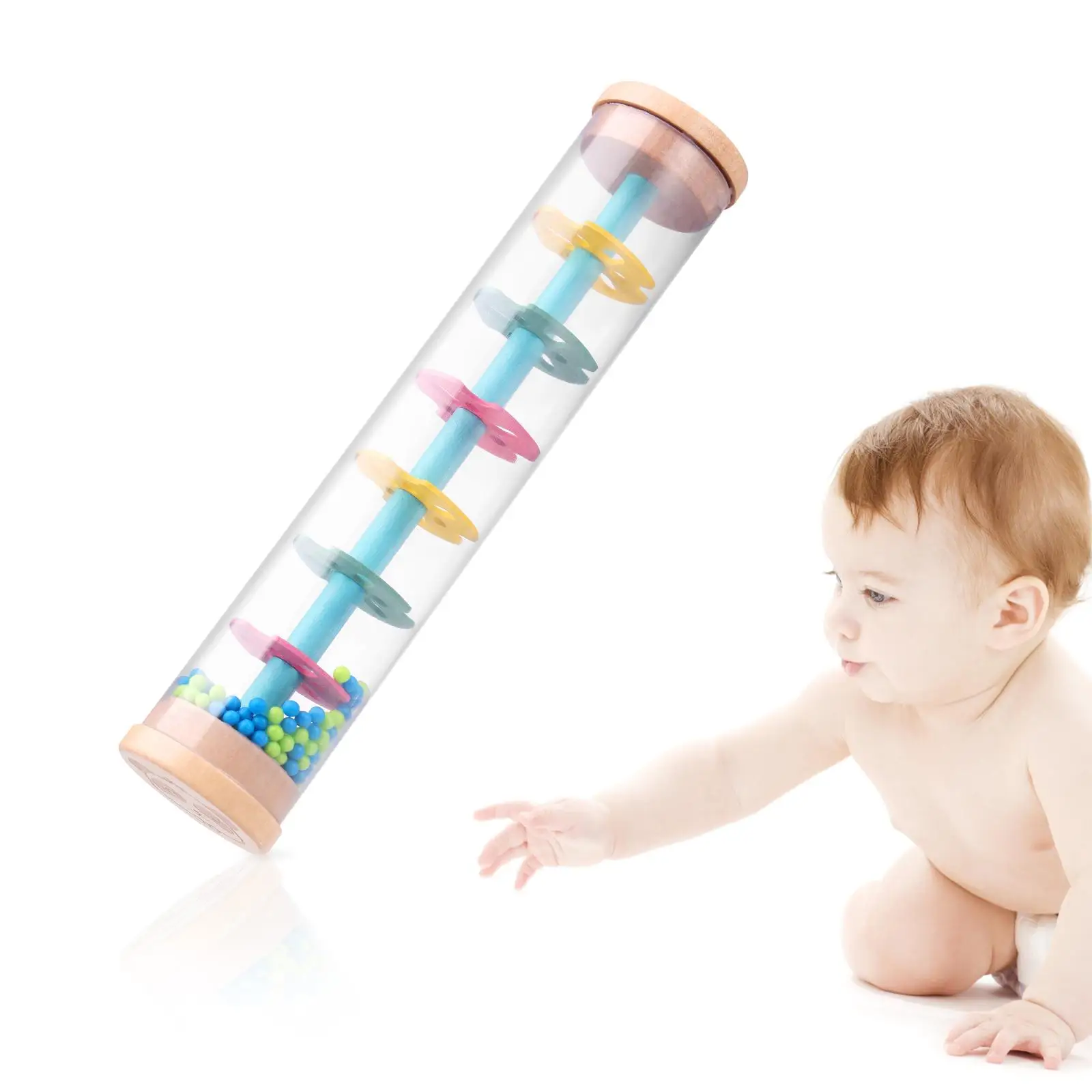 Rainphone Stick Music Toys Kid Baby Musical Instrument Tube Grasping Training Visual Auditory
Rainphone Stick Music Toys Kid Baby Musical Instrument Tube Grasping Training Visual Auditory