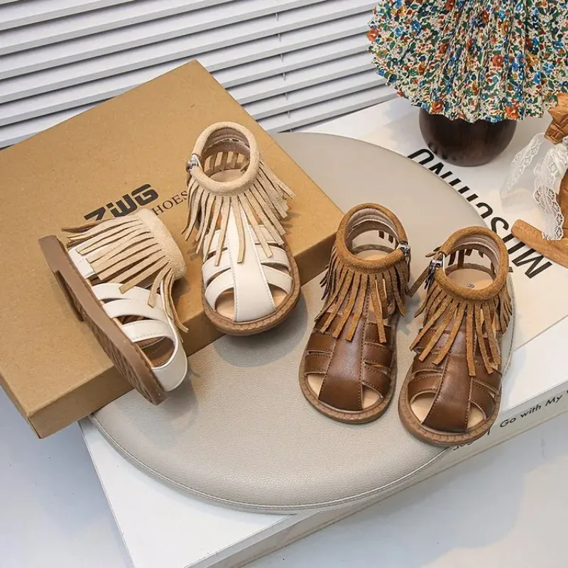 2026 Summer New Children's Shoes Girls' Fashion Tassel Sandals Hollow out Lightweight and Comfortable Design Beach Sandals
2026 Summer New Children's Shoes Girls' Fashion Tassel Sandals Hollow out Lightweight and Comfortable Design Beach Sandals