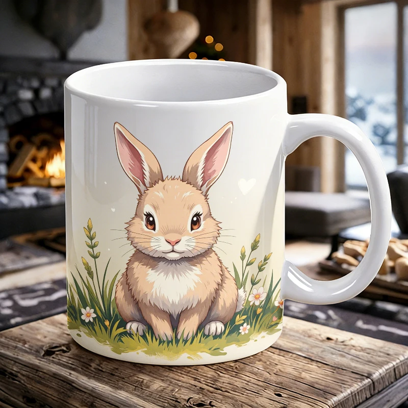 1PCS Cute Rabbit Ceramic Cup, Coffee Cup, Milk Cup, Office Tea Cup, Drinking Cup, Fade-Resistant, Gift for Friends
1PCS Cute Rabbit Ceramic Cup, Coffee Cup, Milk Cup, Office Tea Cup, Drinking Cup, Fade-Resistant, Gift for Friends