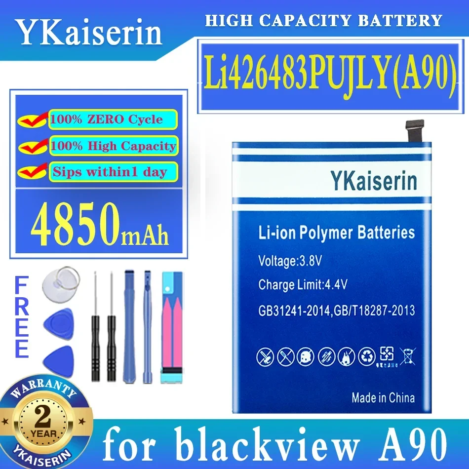 4850mAh High Capacity Mobile Phone Battery for Blackview A90 Li426483PUJLY(A90)
4850mAh High Capacity Mobile Phone Battery for Blackview A90 Li426483PUJLY(A90)