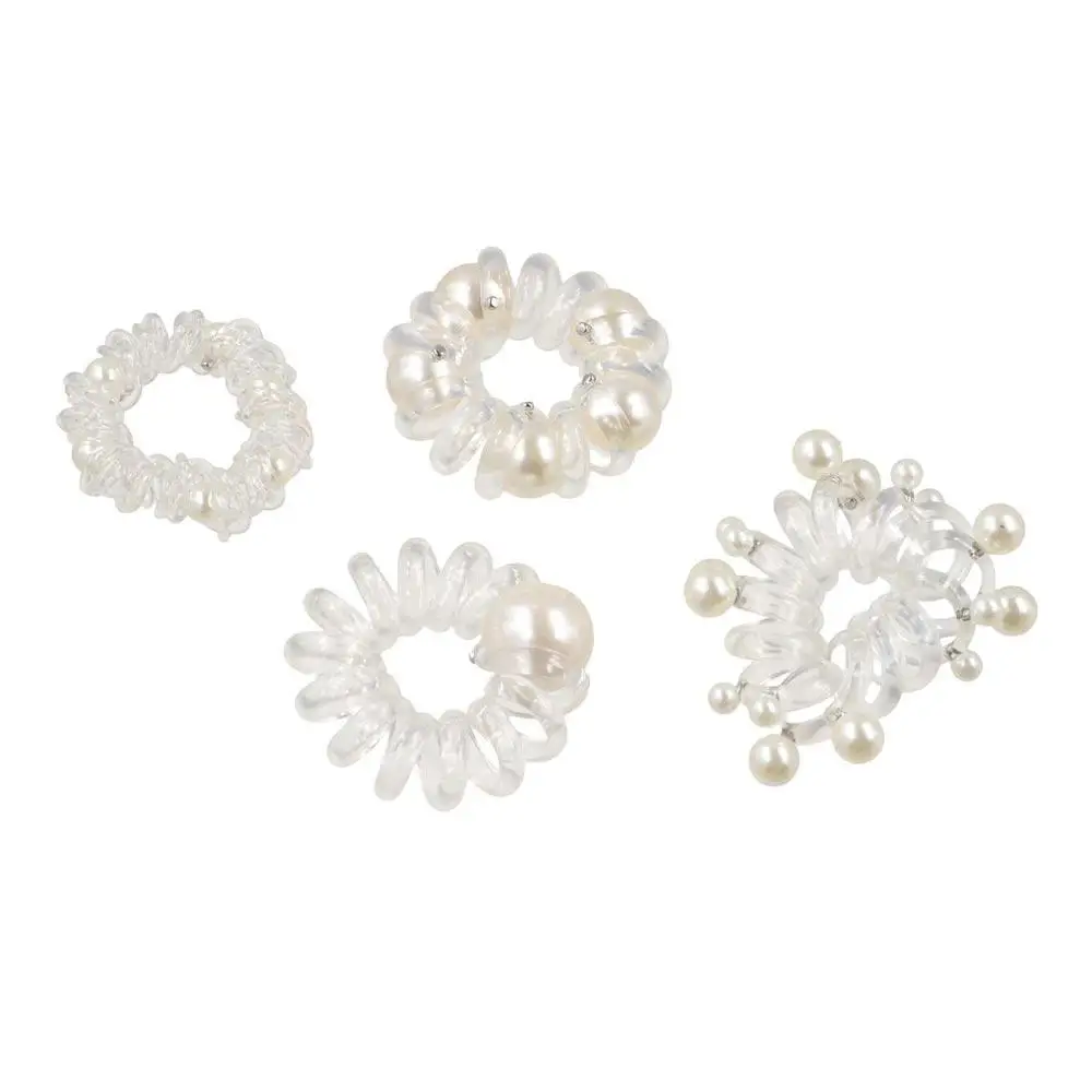 TPU Telephone Line Hair Rope Elastic Scrunchies Transparent Hair Ring Korean Style Rubber Band Pearl Ponytail Holder Wedding
TPU Telephone Line Hair Rope Elastic Scrunchies Transparent Hair Ring Korean Style Rubber Band Pearl Ponytail Holder Wedding