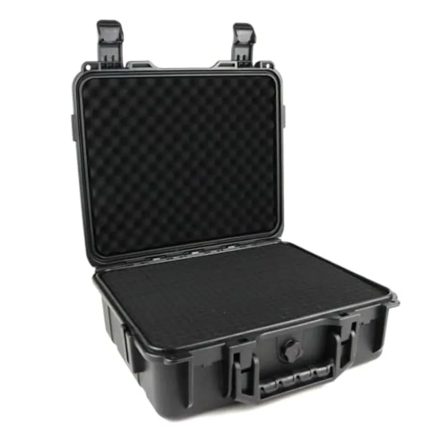 Carrying Hard Case with Pre Grid line Cube Sheet Foam for Jewelry, Camera Accessories, Wristwatch, Electronics, and Gear, Black
Carrying Hard Case with Pre Grid line Cube Sheet Foam for Jewelry, Camera Accessories, Wristwatch, Electronics, and Gear, Black