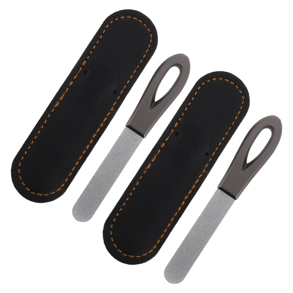 2Sets Double Sided Nail Files Stainless Steel Nail Buffer Anti Slip Handle Portable Travel Manicure Nails Grooming Tools
2Sets Double Sided Nail Files Stainless Steel Nail Buffer Anti Slip Handle Portable Travel Manicure Nails Grooming Tools