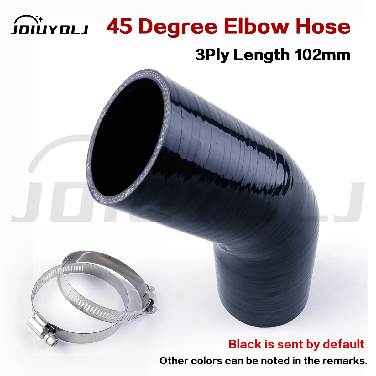 45 Degree Elbow Hose Universal Silicone Coolant Tube Intercooler Pipe ID50mm 54mm 57mm 60mm 63mm 70mm 76mm 80mm 83mm 2 Clamps
45 Degree Elbow Hose Universal Silicone Coolant Tube Intercooler Pipe ID50mm 54mm 57mm 60mm 63mm 70mm 76mm 80mm 83mm 2 Clamps