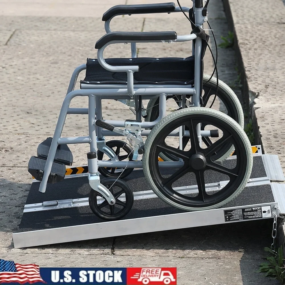 Lightweight Folding Aluminum Wheelchair Ramp 800lbs Capacity Portable Non-Slip Design Easy Installation Mobility Access
Lightweight Folding Aluminum Wheelchair Ramp 800lbs Capacity Portable Non-Slip Design Easy Installation Mobility Access