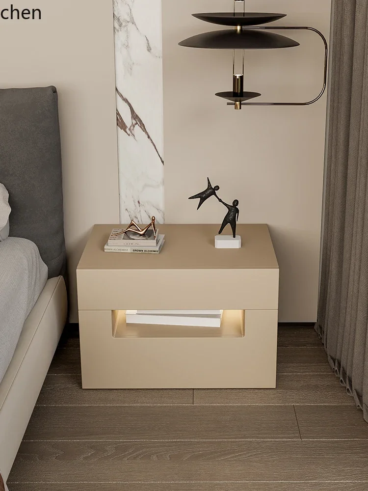 BB bedside table modern minimalist high-end sense solid wood bedroom storage locker multi-function
BB bedside table modern minimalist high-end sense solid wood bedroom storage locker multi-function