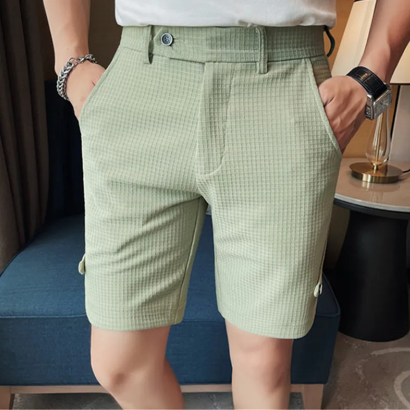 Men Summer Shorts Korean Fashion Business Shorts Casual Chino Shorts Office Waffle Breathable Summer Clothing Solid Color 36
Men Summer Shorts Korean Fashion Business Shorts Casual Chino Shorts Office Waffle Breathable Summer Clothing Solid Color 36