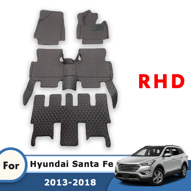 RHD Custom Car Floor Mats For Hyundai Santa Fe 2018 2017 2016 2015 2014 2013 (7 Seater) Leather Styling Decoration Carpet Rug
RHD Custom Car Floor Mats For Hyundai Santa Fe 2018 2017 2016 2015 2014 2013 (7 Seater) Leather Styling Decoration Carpet Rug