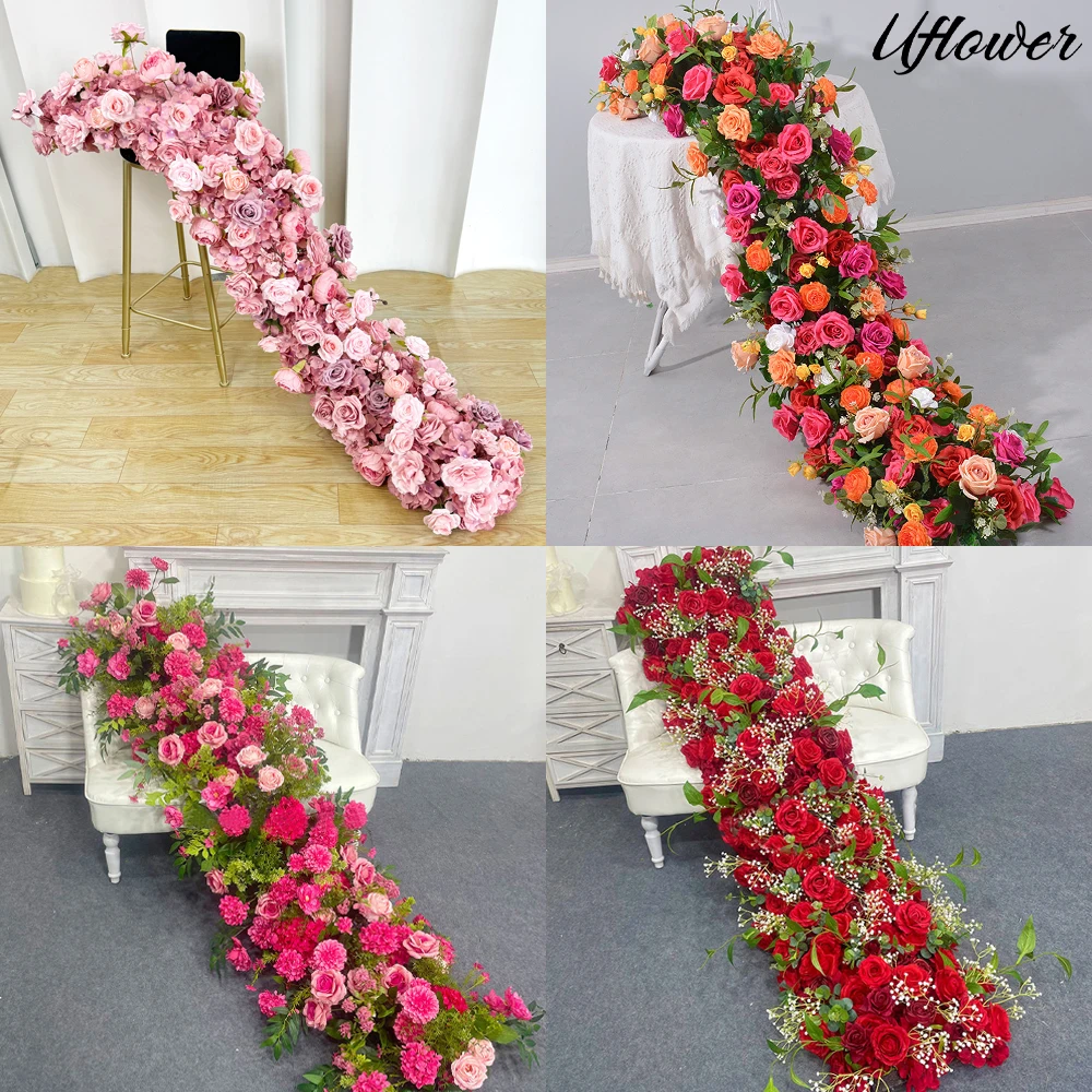Uflower 100/200cm Luxury Rose Artificial Flower Row Table Centerpiece Wedding Flowers Backdrop Wall Arches Decor Party Floral
Uflower 100/200cm Luxury Rose Artificial Flower Row Table Centerpiece Wedding Flowers Backdrop Wall Arches Decor Party Floral