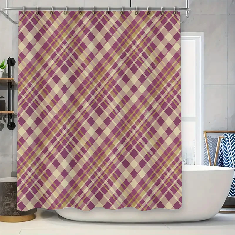 Vibrant Red White Diamond Pattern Shower Curtain Waterproof Bathroom Decor Home Decoration
Vibrant Red White Diamond Pattern Shower Curtain Waterproof Bathroom Decor Home Decoration