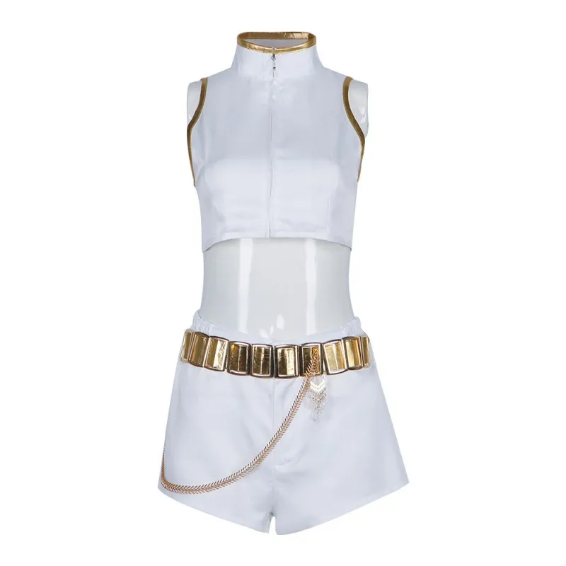 2025 HUNTR/X Rumi Cosplay Costume K-Pop: Demon Hunters Stage Outfit Anime Idol Girl Group Rumi's White Uniform Set Halloween
2025 HUNTR/X Rumi Cosplay Costume K-Pop: Demon Hunters Stage Outfit Anime Idol Girl Group Rumi's White Uniform Set Halloween