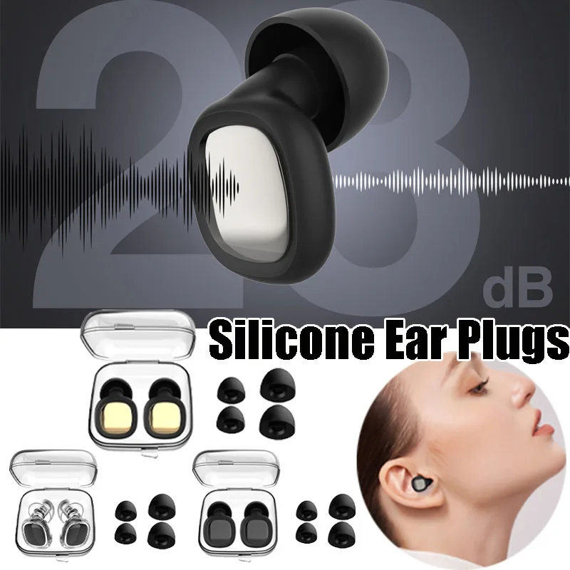 Strong Sound Blocking Waterproof Silicone Ear Plugs, Small Ear Canal Noise Cancelling, Soft Comfortable for Sleeping
Strong Sound Blocking Waterproof Silicone Ear Plugs, Small Ear Canal Noise Cancelling, Soft Comfortable for Sleeping