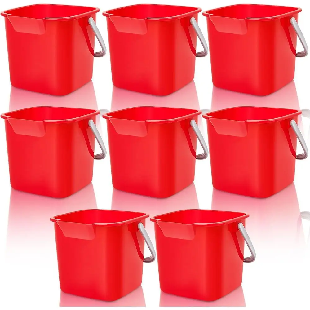 3 Quart Sanitizing Buckets with Spout and Handle, Ideal for Cleaning and Detergent Storage in Kitchens and Offices (Red)
3 Quart Sanitizing Buckets with Spout and Handle, Ideal for Cleaning and Detergent Storage in Kitchens and Offices (Red)