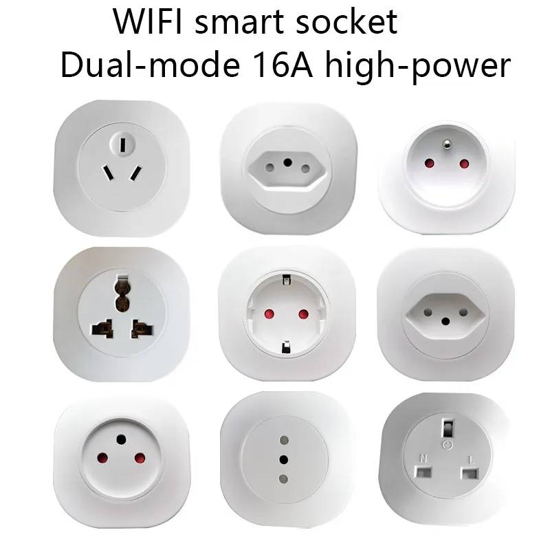 Smart socket, Wi-Fi socket, Daikou (pattern), Voice control, Dual-mode 16A high-power capacity
Smart socket, Wi-Fi socket, Daikou (pattern), Voice control, Dual-mode 16A high-power capacity