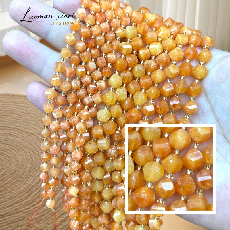 Natural Stone Twisted Beads Chalcedony Orange Color Loose Spacer Beads for Jewelry Making Diy Bracelet Charms Accessories 7.5''
Natural Stone Twisted Beads Chalcedony Orange Color Loose Spacer Beads for Jewelry Making Diy Bracelet Charms Accessories 7.5''