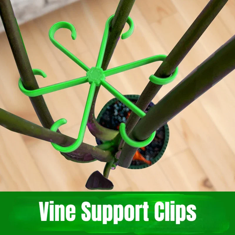 4Pcs/Set Plant Clips with Climbing Support Frame and Flower Stem Organizer for Vine, Stem, and Flower Growth Support
4Pcs/Set Plant Clips with Climbing Support Frame and Flower Stem Organizer for Vine, Stem, and Flower Growth Support