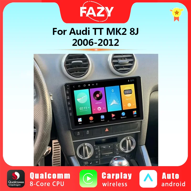 9 Inch Android Auto Multimedia Player For Audi TT MK2 8J 2006 2007-2012 GPS Navigation Autoradio Carplay 4G WIFI DSP Qualcomm
9 Inch Android Auto Multimedia Player For Audi TT MK2 8J 2006 2007-2012 GPS Navigation Autoradio Carplay 4G WIFI DSP Qualcomm