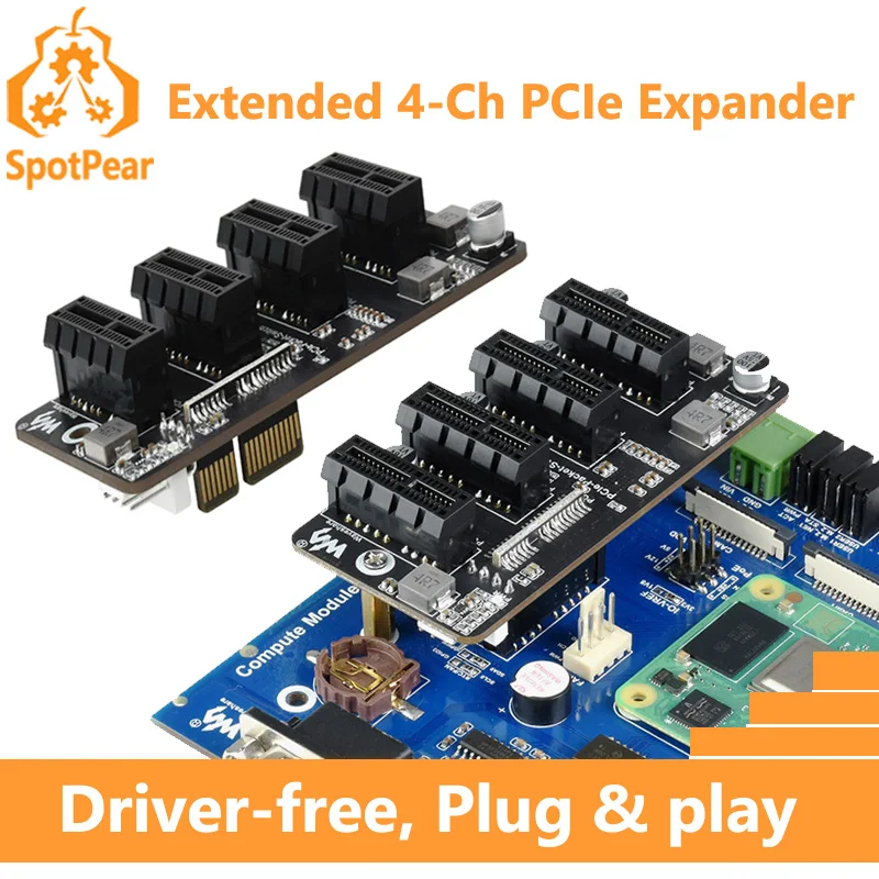 Расширенный 4-канальный расширитель PCIe Gen 2 × 1, стабильная производительность, без драйверов для платы ввода-вывода Raspberry Pi CM4
Расширенный 4-канальный расширитель PCIe Gen 2 × 1, стабильная производительность, без драйверов для платы ввода-вывода Raspberry Pi CM4